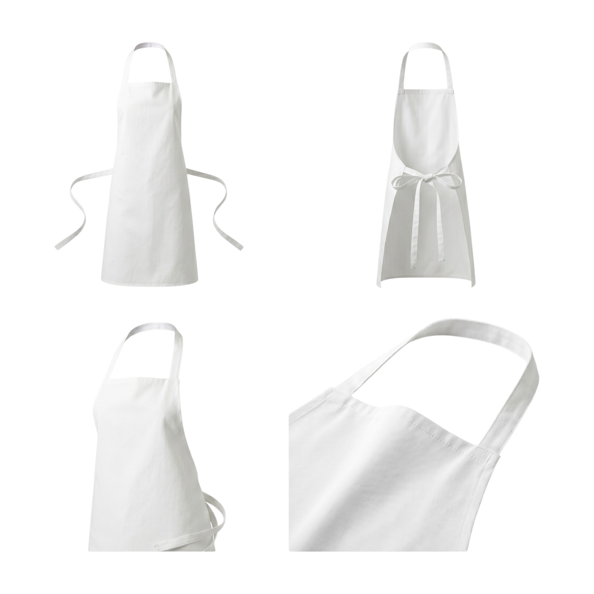 Premium Disposable Therapist Aprons | White, 40 GSM (Non-Woven Spunbond)