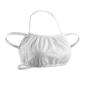 Premium Disposable Backless Spa Bra | White, 60 GSM Halter Style (Spunlace Fabric)