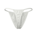 Premium Disposable Bikini Briefs & G-String Alternative for Spa & Waxing | White, 60 GSM (Spunlace Fabric)
