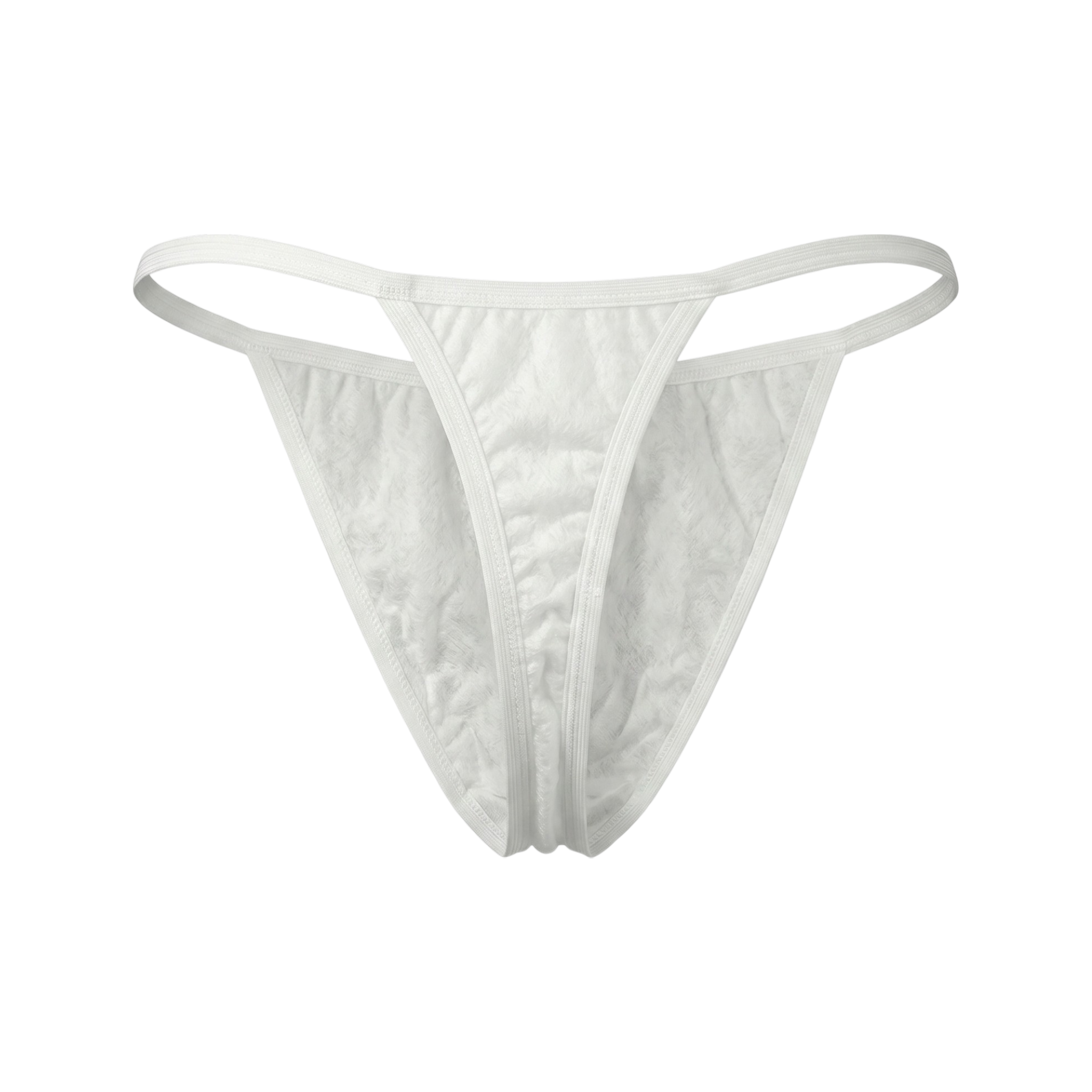 Premium Disposable Bikini Briefs & G-String Alternative for Spa & Waxing | White, 60 GSM (Spunlace Fabric)