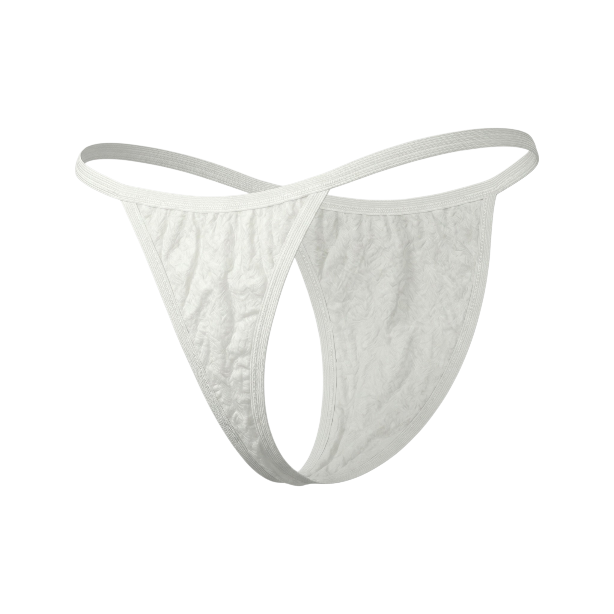 Premium Disposable Bikini Briefs & G-String Alternative for Spa & Waxing | White, 60 GSM (Spunlace Fabric)