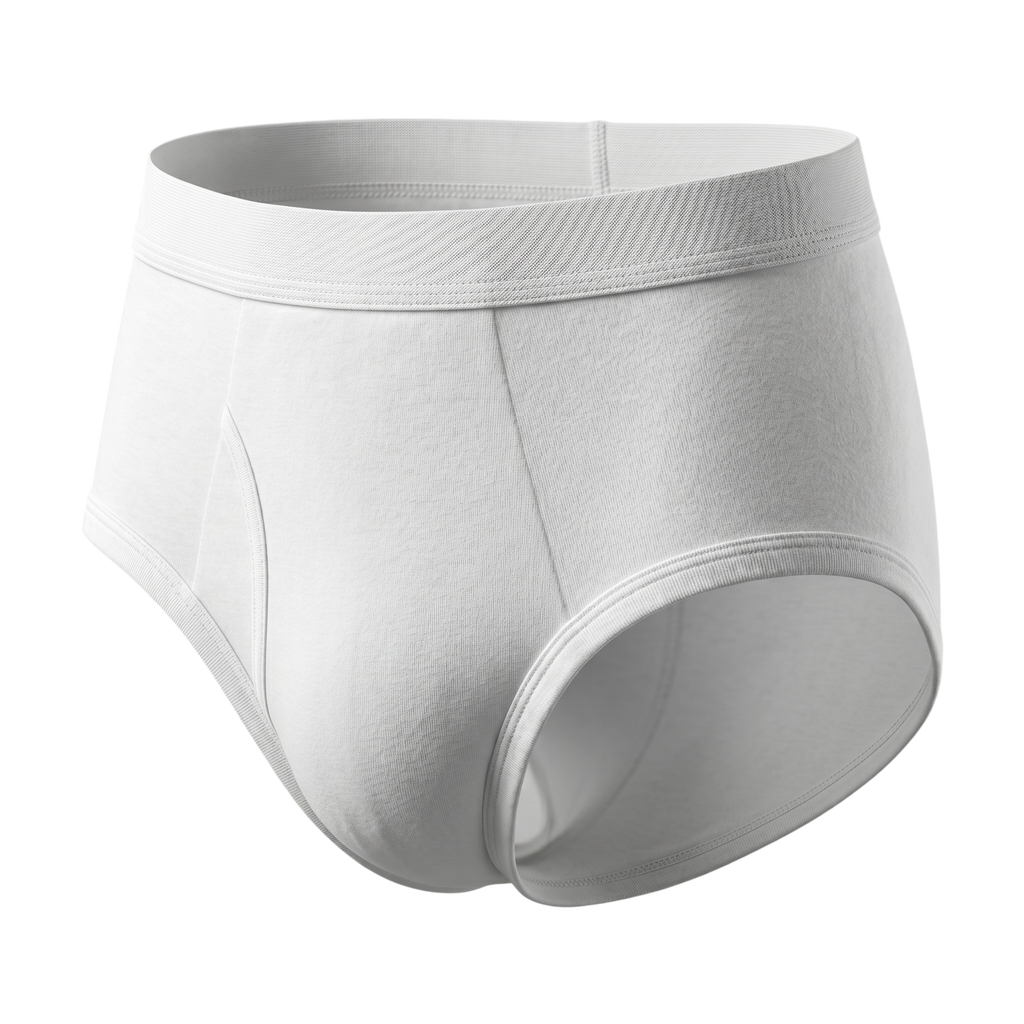 Premium Disposable Male Briefs for Spa & Massage | White, 60 GSM (Spunlace Fabric)