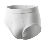Premium Disposable Male Briefs for Spa & Massage | White, 60 GSM (Spunlace Fabric)