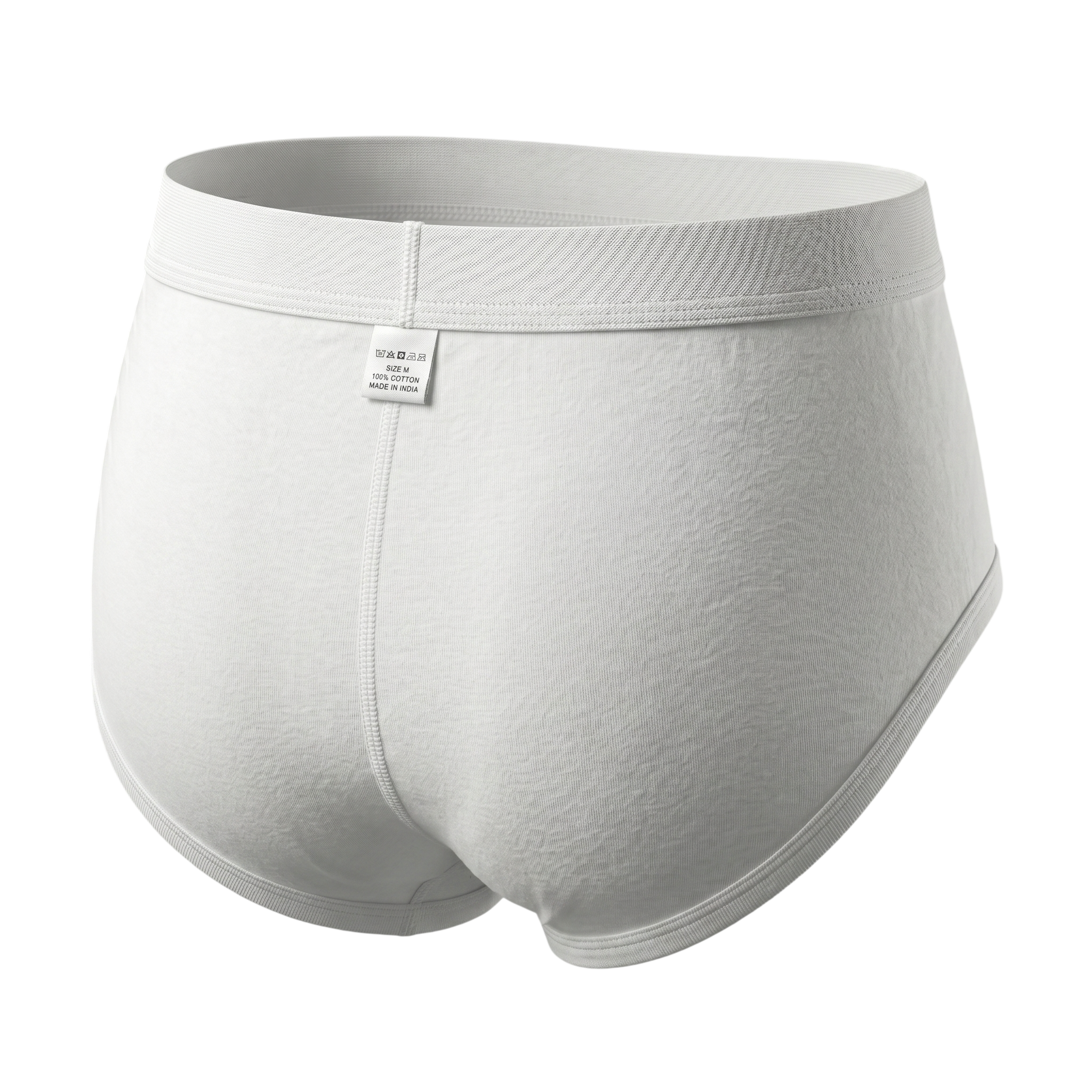 Premium Disposable Male Briefs for Spa & Massage | White, 60 GSM (Spunlace Fabric)