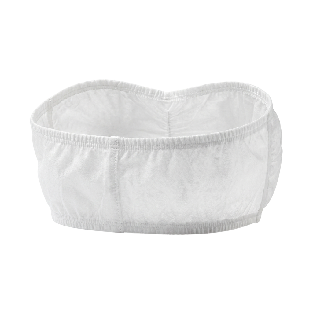 Premium Disposable Spa Bandeau Bra | White, 60 GSM Bra Substitute (Spunlace Fabric)