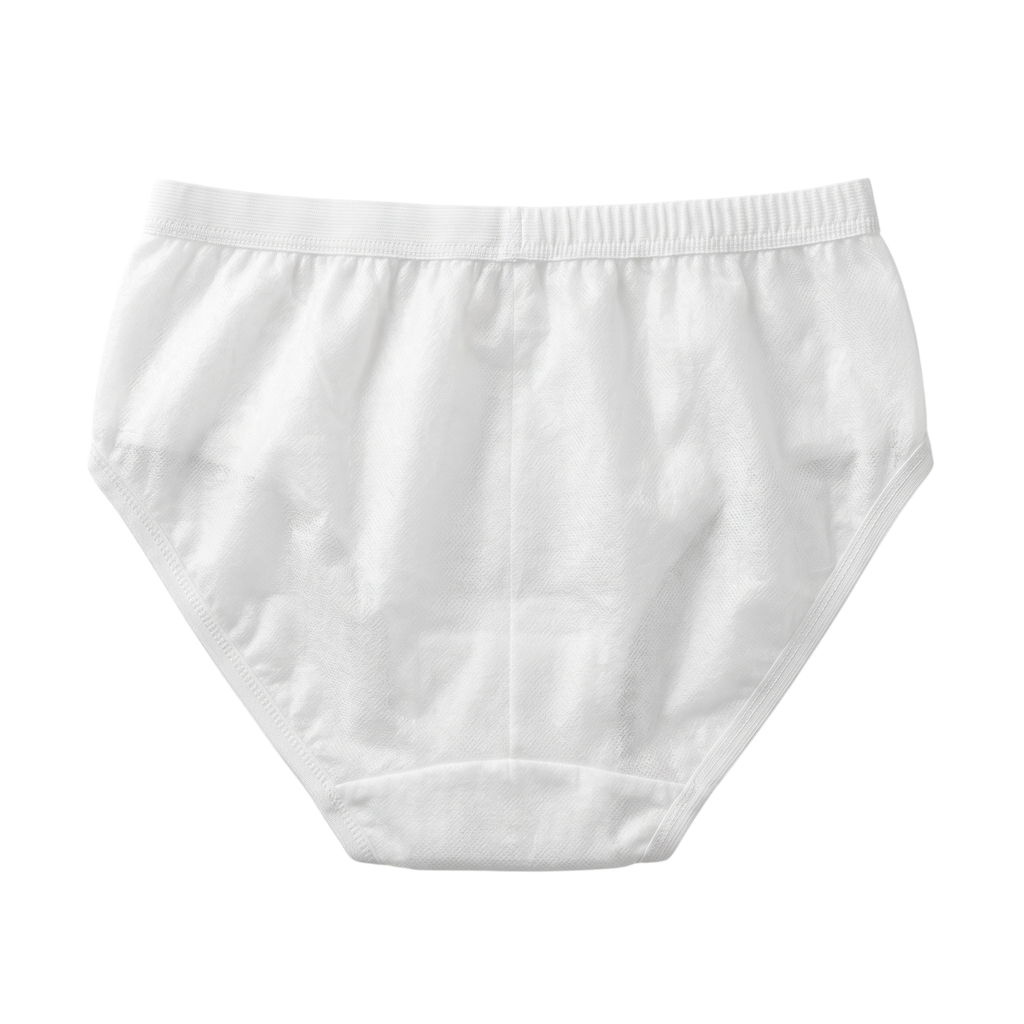 Premium Disposable Unisex Briefs for Spa & Massage | White, 60 GSM (Spunlace Fabric)