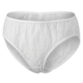 Standard Disposable Spa Panties | White, 40 GSM (Non-Woven Spunbond)