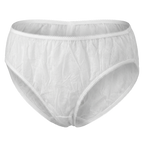 Standard Disposable Spa Panties | White, 40 GSM (Non-Woven Spunbond)