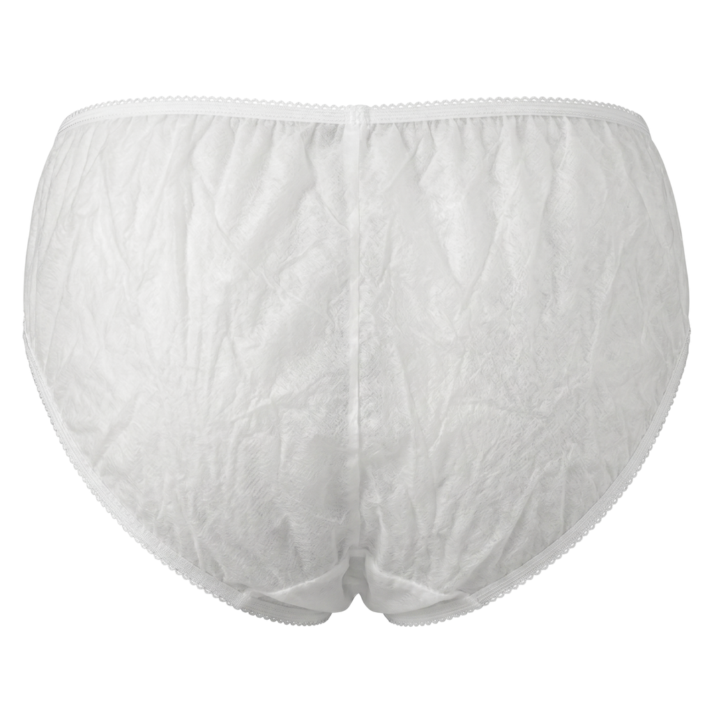 Standard Disposable Spa Panties | White, 40 GSM (Non-Woven Spunbond)